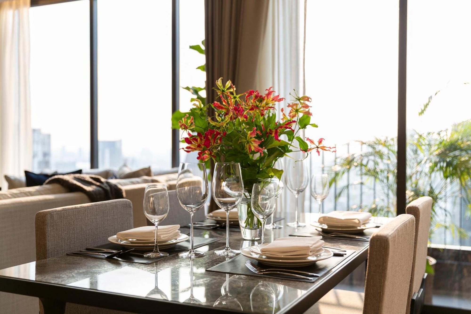 Ascott Thonglor Bangkok酒店 外观 照片 A dining room